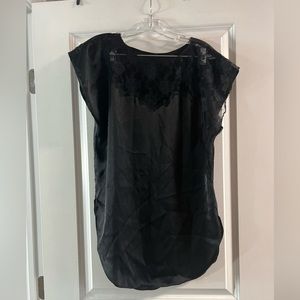 Lace/silky top